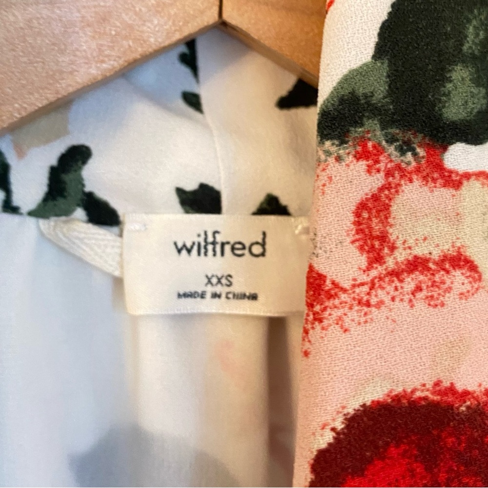 Wilfred floral Sleeveless draped V-Neck Dress - Picture 9 of 11